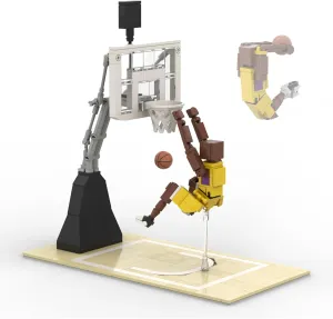 Sports Basketball Star Building Blocks Set - 187 PCS Creative DIY Sports Star Toy for Kids & Adults, Perfect for Collectors, Display Compatible with Major Brands