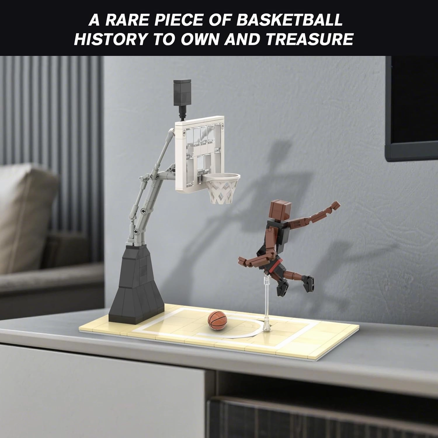 Sports Basketball Star Building Blocks Set - 187 PCS Creative DIY Sports Star Toy for Kids & Adults, Perfect for Collectors, Display Compatible with Major Brands