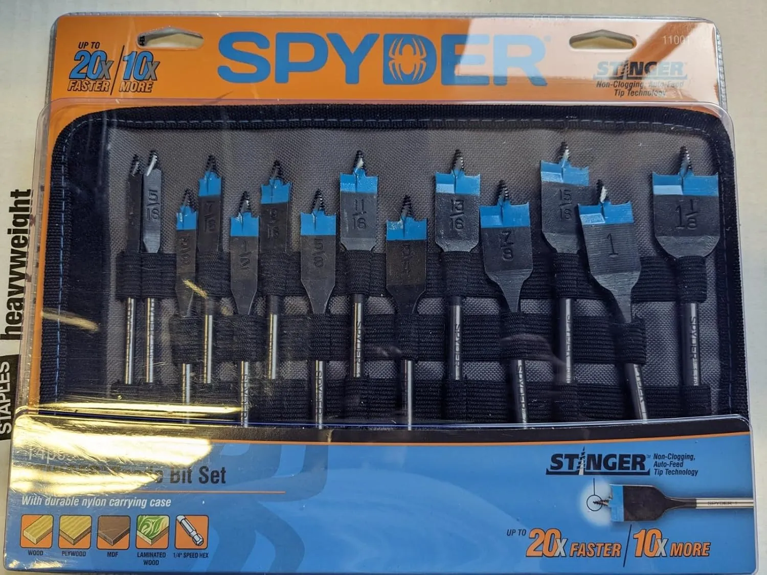 Spyder 14 Piece Stinger Spade BIT Set