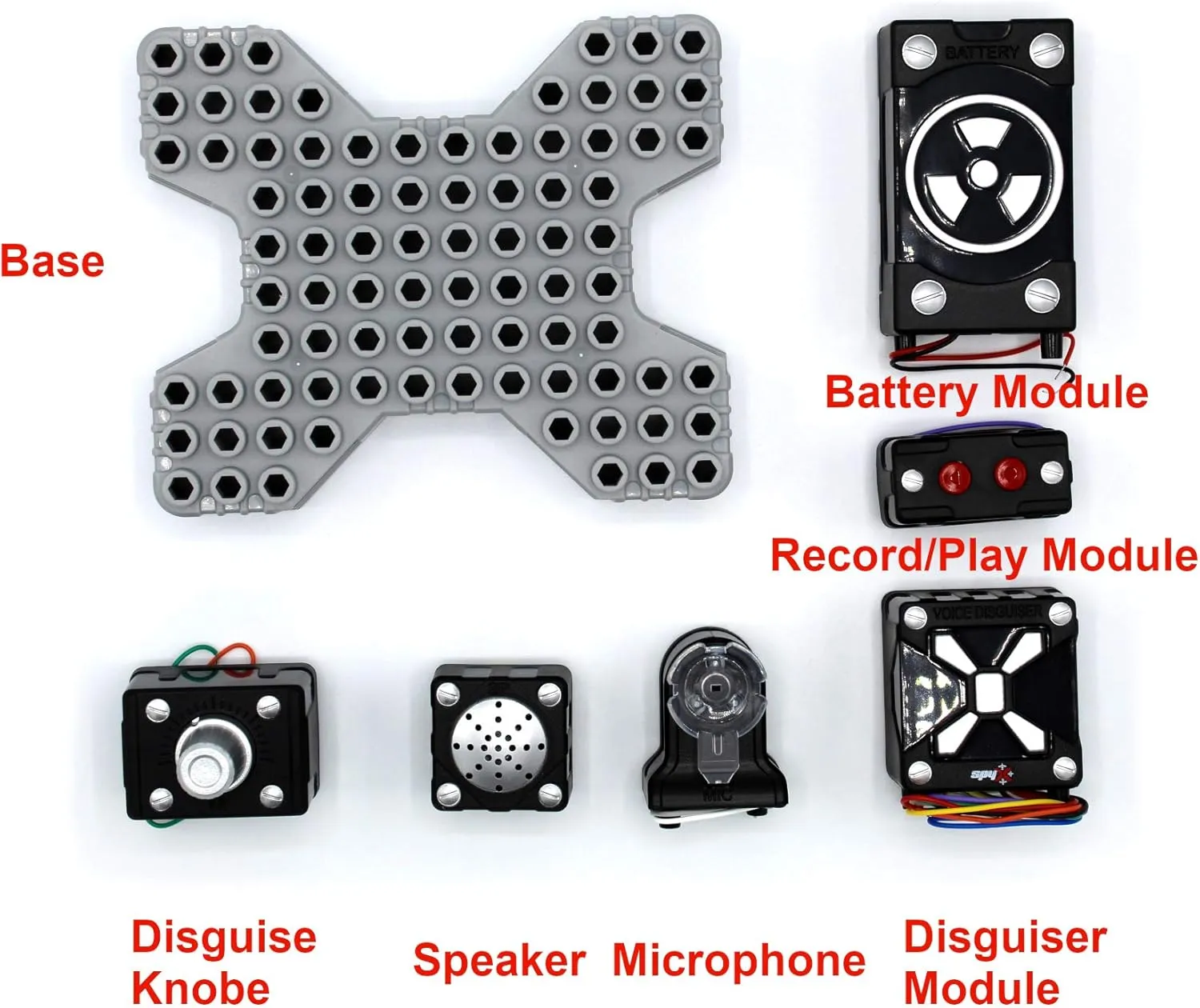 SpyX DIY Voice Disguiser - Fool Your Enemies! STEM Educational Science Kit to Make Your Own Real-Working Spy Voice Changer. Do It Yourself Electronic Spy Toy Gadget