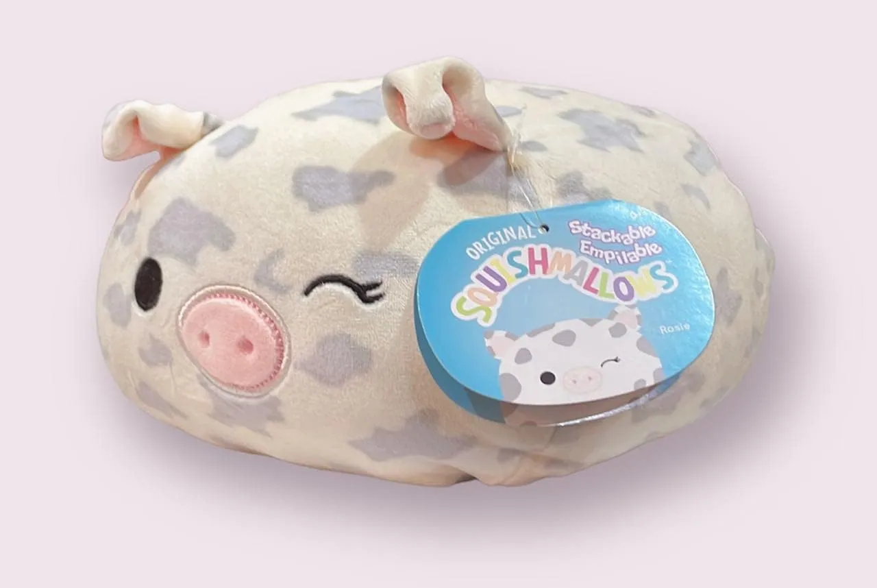 Squishmallows 8" Stackable Plush - Official Kellytoy - Cute and Soft Meerkat Stuffed Animal Toy - Great Gift for Kids (Rosie Pig)