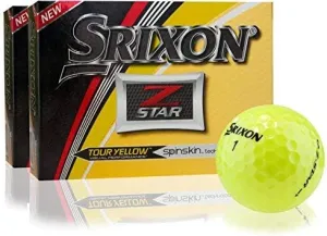 Srixon Prior Generation Z Star 5 Yellow Golf Balls- Double Dozen