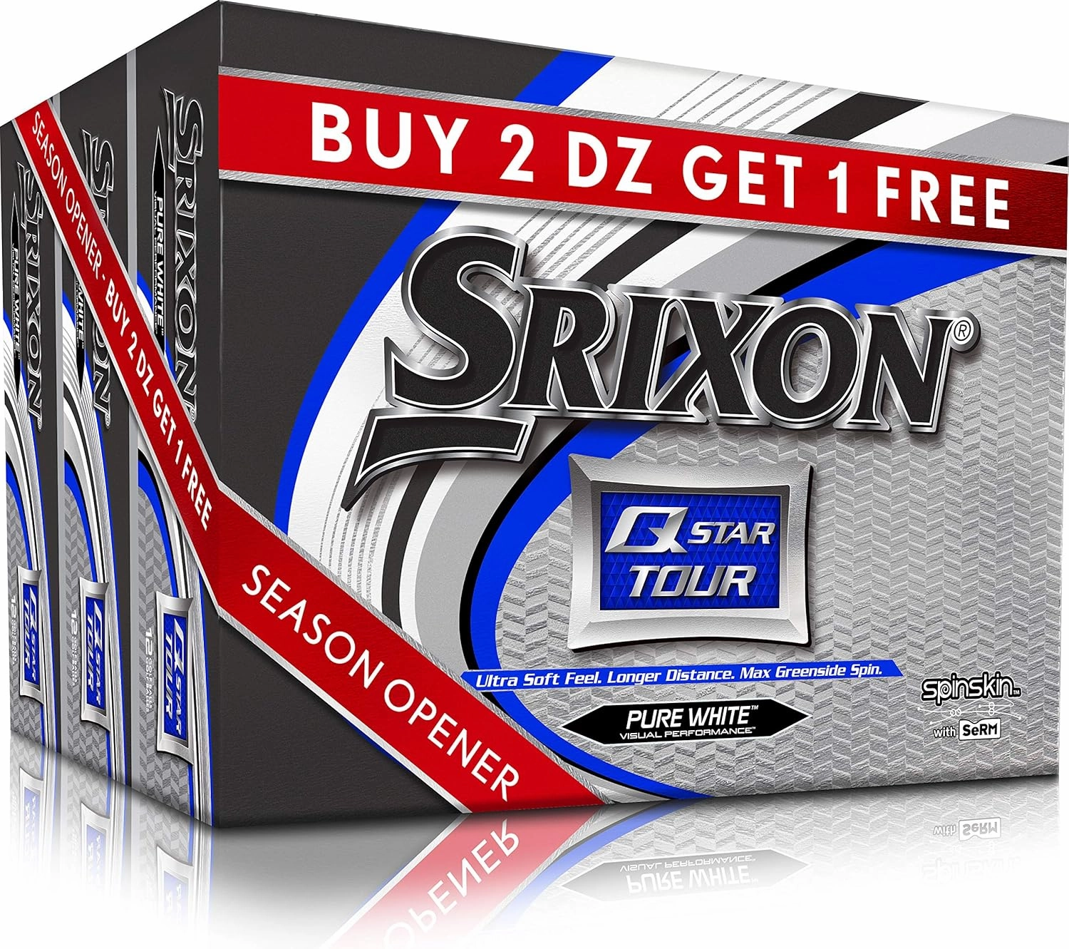 Srixon Q-Star Tour 3 Golf Balls - Buy 2 DZ Get 1 DZ Free