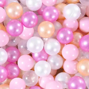STARBOLO Ball Pit Balls Pack of 100 - BPA&Phthalate Free Non-Toxic Crush Proof Play Pit Soft Plastic Ball for 1 2 3 4 5 Years Old Toddlers Baby Kids Birthday Pool Tent Party