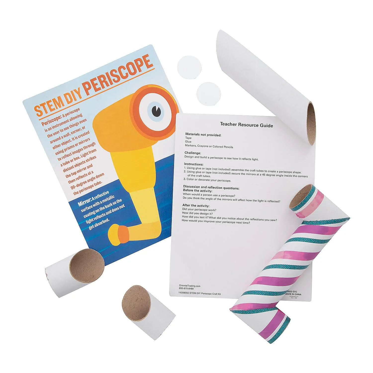 STEAM DIY Periscope Educational Craft Kit - Makes 12