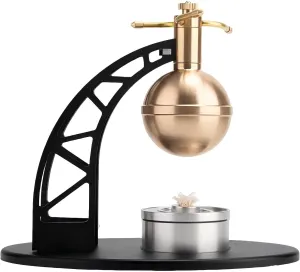 Steam Engine Model - Miniature Engine Model That Runs, Explore Ancient Aeolipile Engineering with Steam Engine and Mini Engine Kit, Physics Science Engine Toy Set (Black)