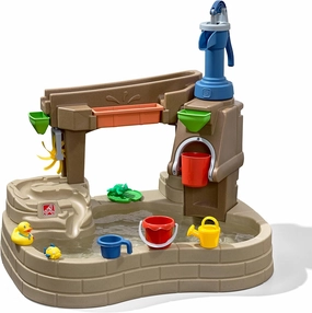 Step 2 Pump & Splash Discovery Pond Water Table, Kids Water Sensory Activity Pool, Summer Outdoor Toys, 10 Piece Toy Accessories, For Toddlers 2  Years Old