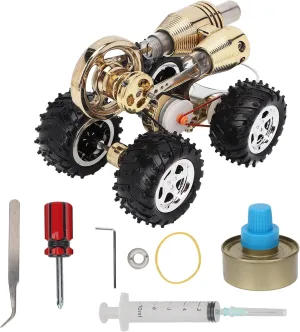 Stirling Engine Type Kit with Novel Car Shape and Vivid Details Educational Craft for Home and School