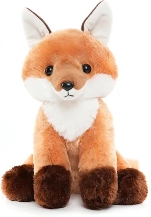 Stuffed Fox, Red Fox Stuffed Animal Plush Toy with Big Tail for Kids Boys Girls Birthday Bedtime Gift, 13 inches
