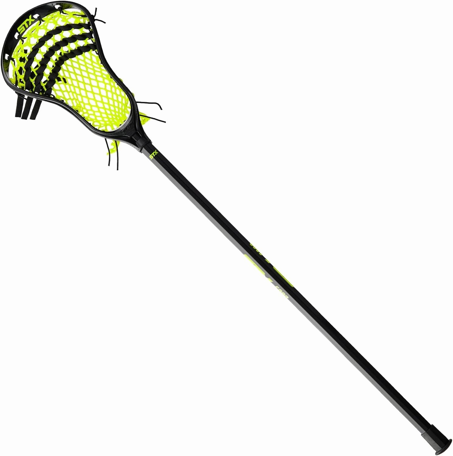 STX Lacrosse Stallion 200 Boys Complete Stick with Mesh Pocket, Attack/Midfielder