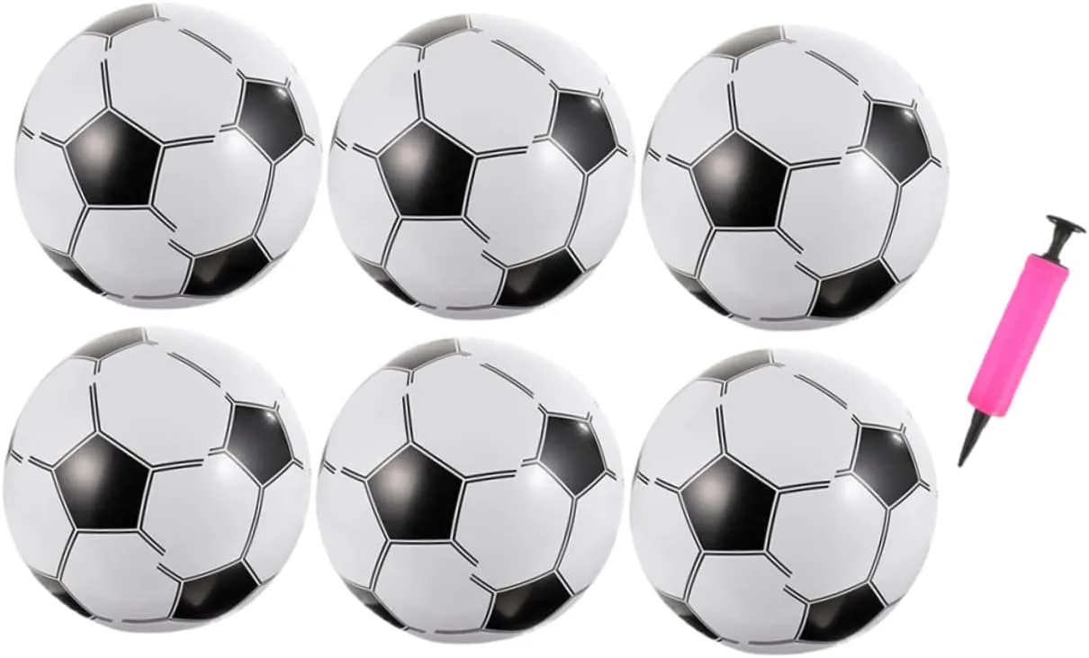 SUPVOX 1 Set Inflatable Sports Balls with Air Pump Pool for Summer Beach Parties Fun Interactive Games for Adults Material Random Color