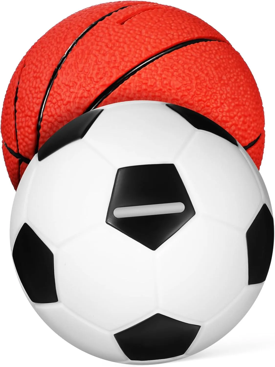 SUPVOX Cute Piggy Bank Set 1 Basketball Soccer Coin Savings Jar for Boys Girls Home Decor Birthday