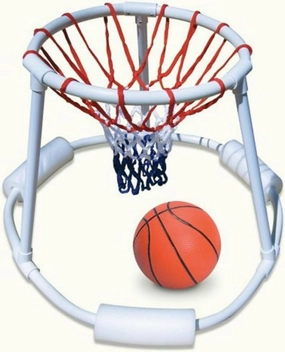 SWIMLINE Pool Basketball Hoop Floating Or Poolside Game With Real Feel Net & Float Foam For Kids & Adults Swimming Splash Super Hoops With Water Basketball Pools Toy Outdoor Summer 9162
