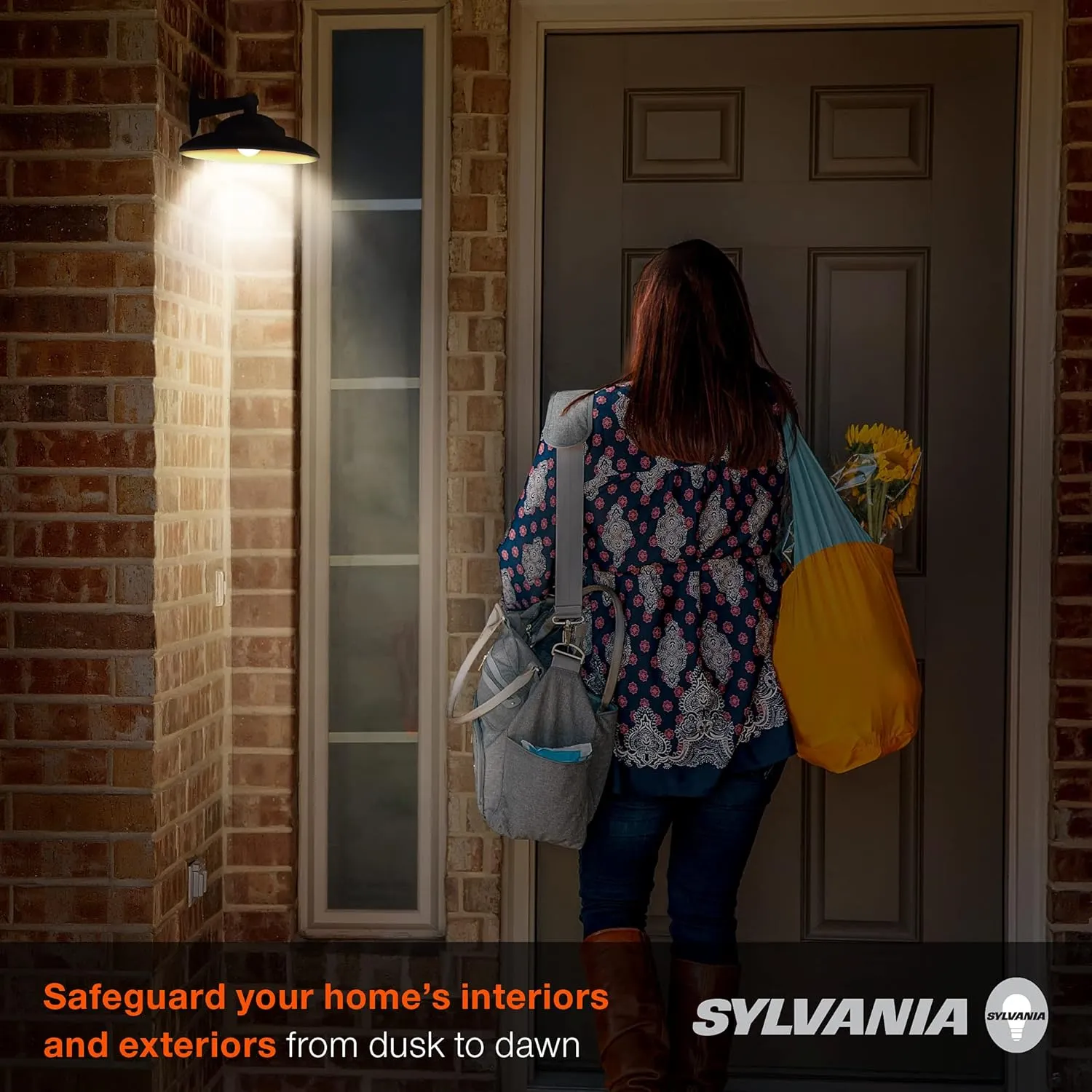 SYLVANIA Dusk to Dawn A21 LED Light Bulb with Auto On/Off Light Sensor, 100W=13W, 1500 Lumens, 2700K, Soft White - 6 Pack (41258)