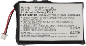 Synergy Digital 2-Way Radio Battery, Compatible with Stabo freecomm 600 Set 2-Way Radio, (Li-ion, 3.7V, 800mAh) Ultra High Capacity, Replacement for Stabo FT553444P-2S Battery