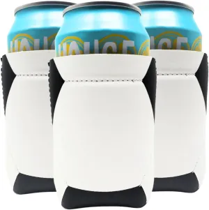 TahoeBay Soccer Can Coolers (12-Pack) Party Decorations Sports Themed Team Accessories Favors College Ball Game Decor Bulk Beer Insulating Sleeves Soda Gift Beverage Blanks for Vinyl Neoprene