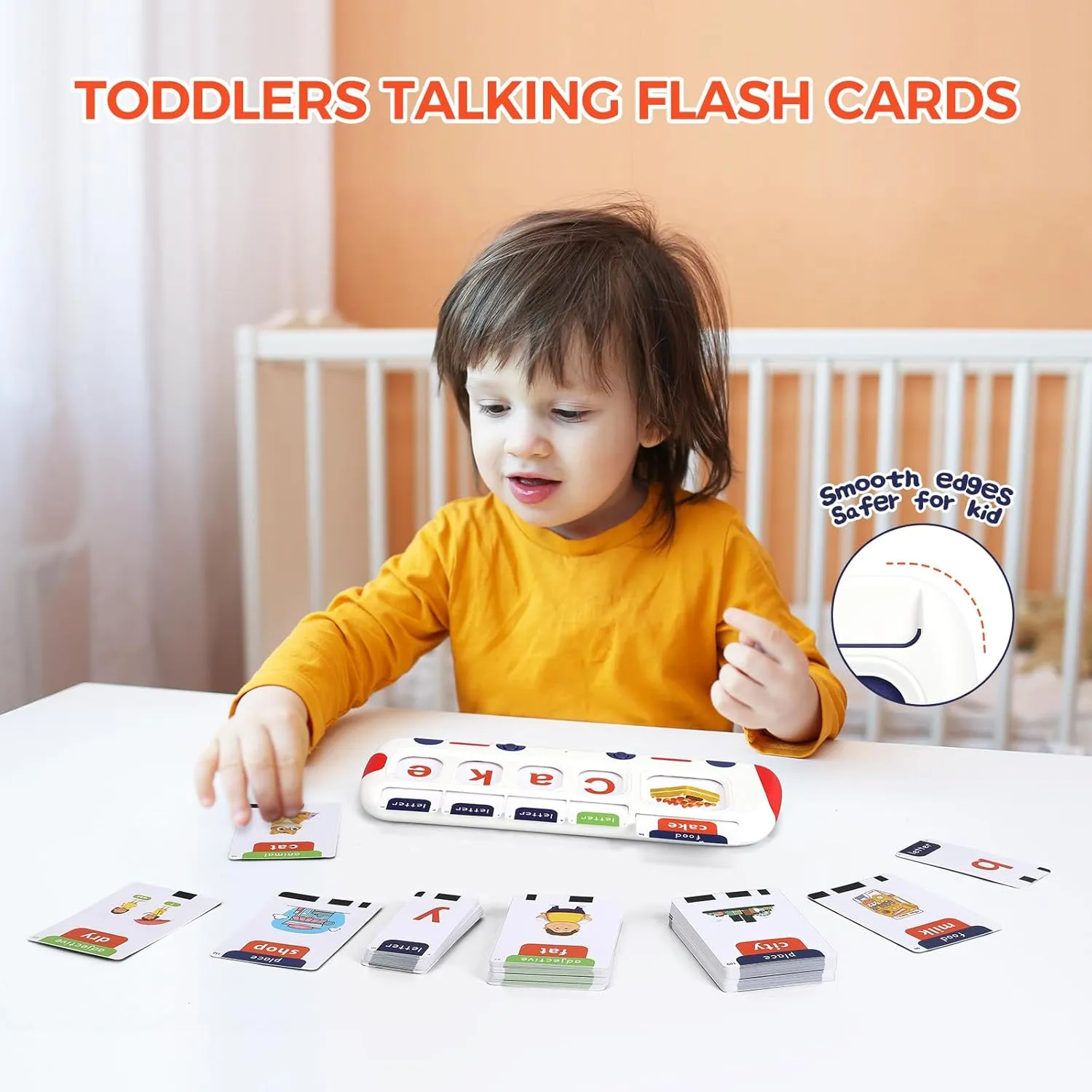 Talking Flash Cards for Toddlers Speech Therapy Toys Montessori Educational Toy for Kid Math & Alphabet Sight Word Games Sensory Learning Toys for 3  Year Old
