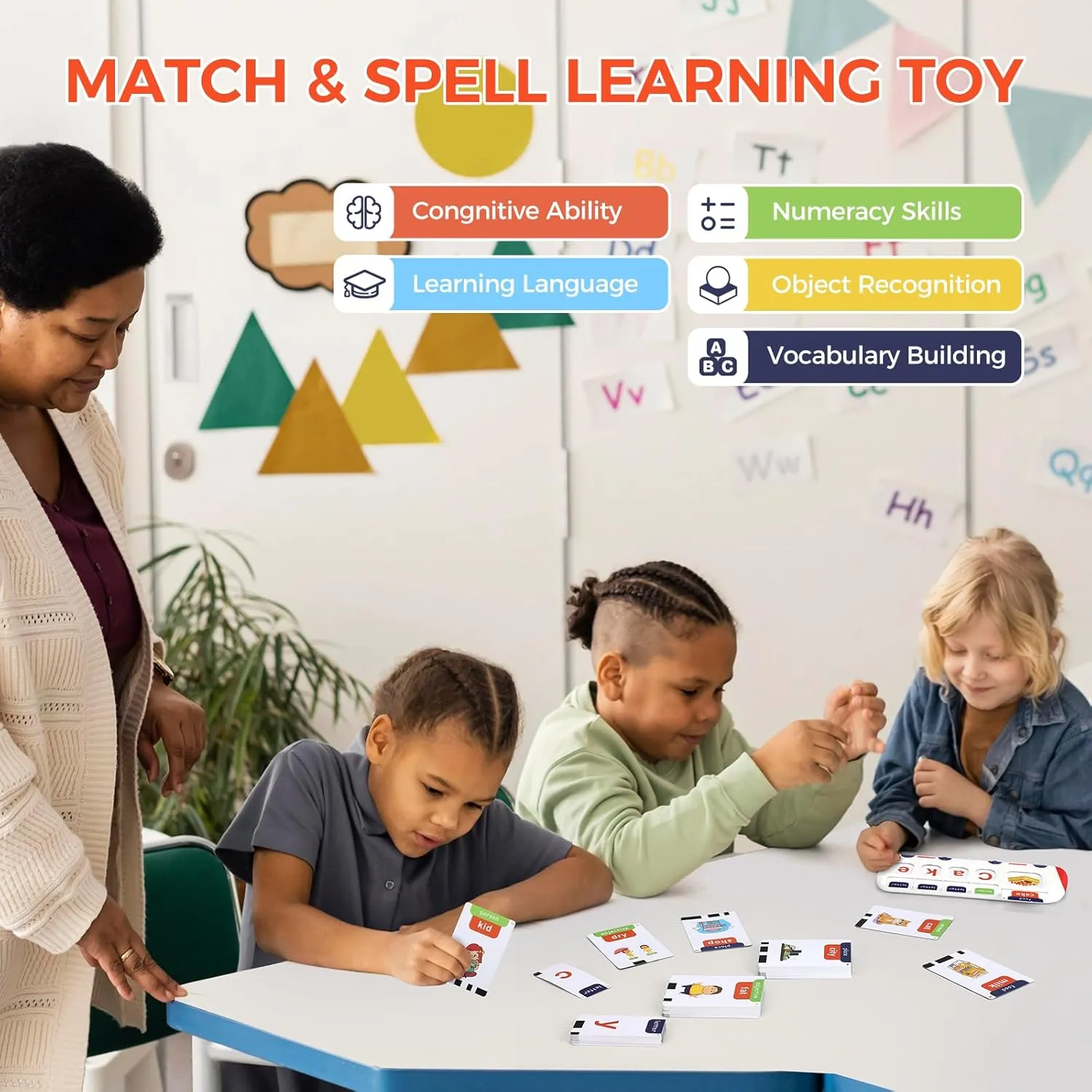 Talking Flash Cards for Toddlers Speech Therapy Toys Montessori Educational Toy for Kid Math & Alphabet Sight Word Games Sensory Learning Toys for 3  Year Old