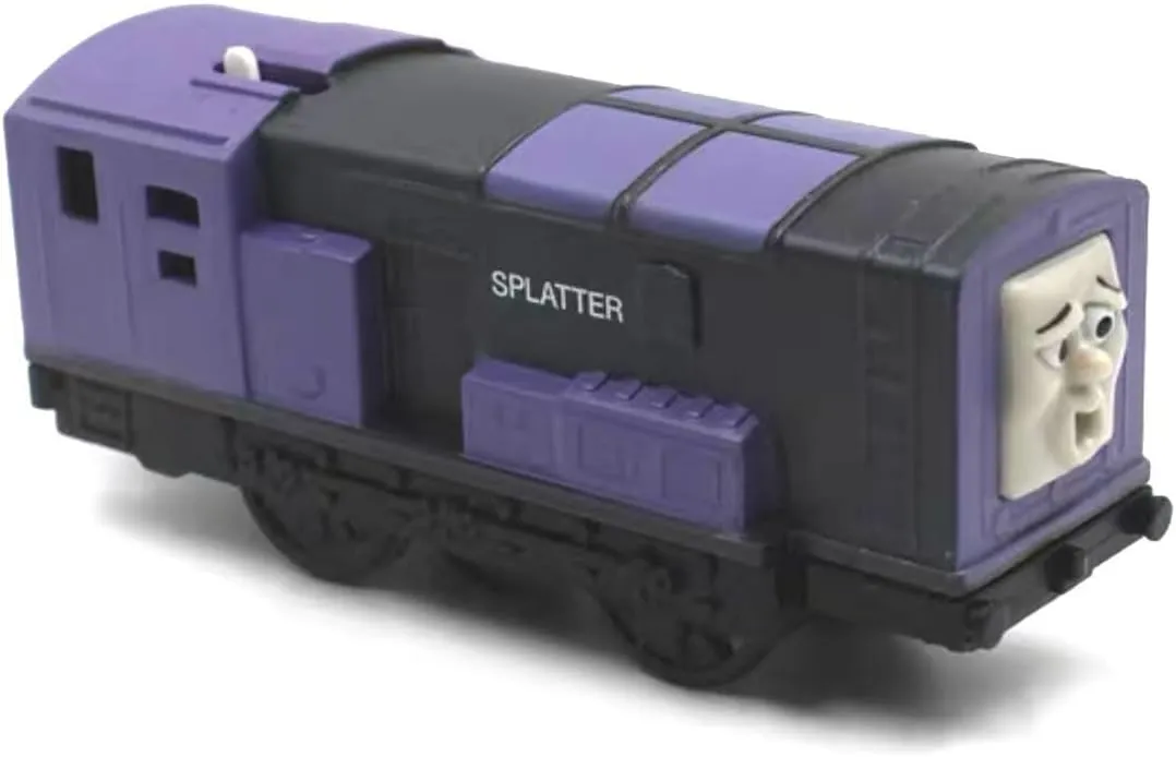 Th-omas and Friends Train Plastic Electric Master Battery Powered Toy Set Kids Boys Girls (Splatter Train Set)