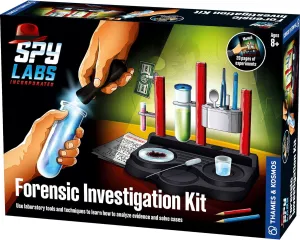 Thames & Kosmos Spy Labs Inc: Forensic Investigation Kit Includes Large Lab Setup to Collect & Analyze Evidence & Clues | Explore The Science of Detective Work | for Young Investigators