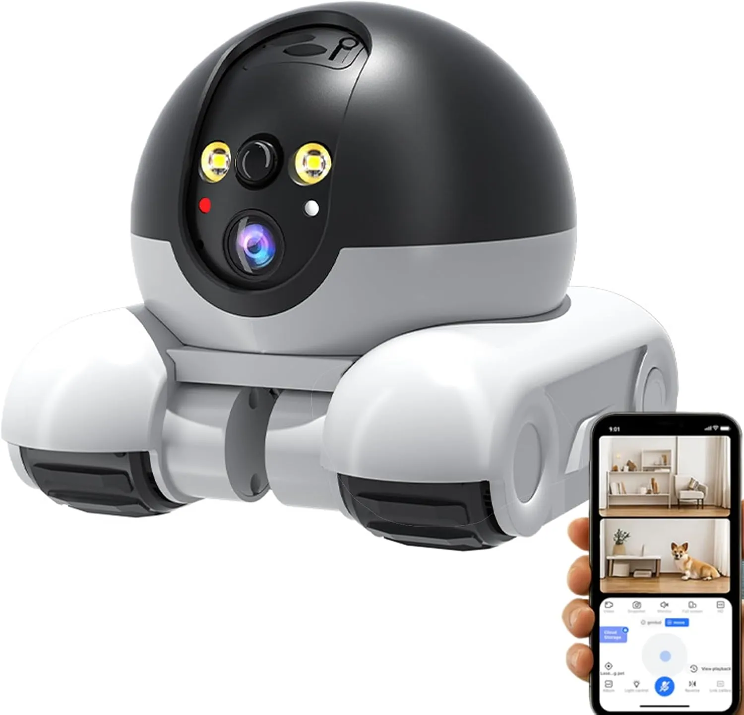 The Blinky Bot, Blinky Bot, Blinky Bot Camera, Blinky Bot Robot, Blinky Bot WiFi Security Camera, Blinky Bot Robot, Indoor Little Cameras Robot with 2-Way Talk, Night Vision, App Control (Wifi)