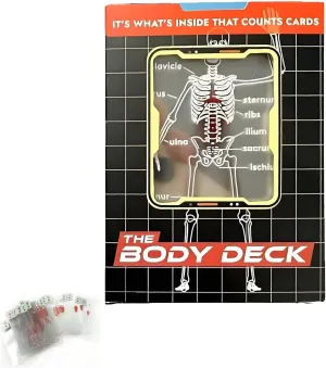 The Body Deck, 3D Image Educational Playing Cards, The Poker for Magic Games, Funny Transparent Human Anatomy Playing Cards, for Card Collectors for Anatomy Enthusiasts(1pcs)