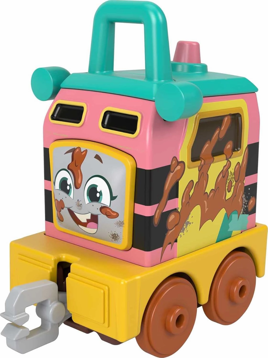 Thomas & Friends Motorized Toy Set Muddy Fix ‘em Up Friends Carly the Crane & Sandy the Rail Speeder for Preschool Pretend Play Kids Ages 3  Years