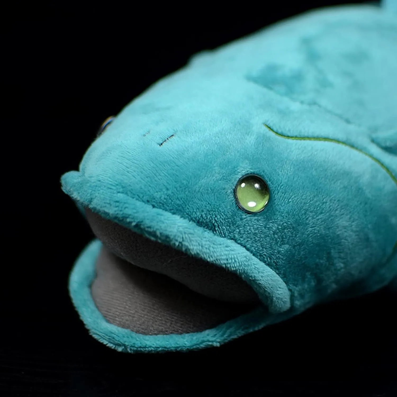Tiny Heart Simulation Coelacanth Plush Toys, 14.96inch Soft Coelacanth Fish Stuffed Animal Plush Toys Christmas Boys Girls Gift Decoration