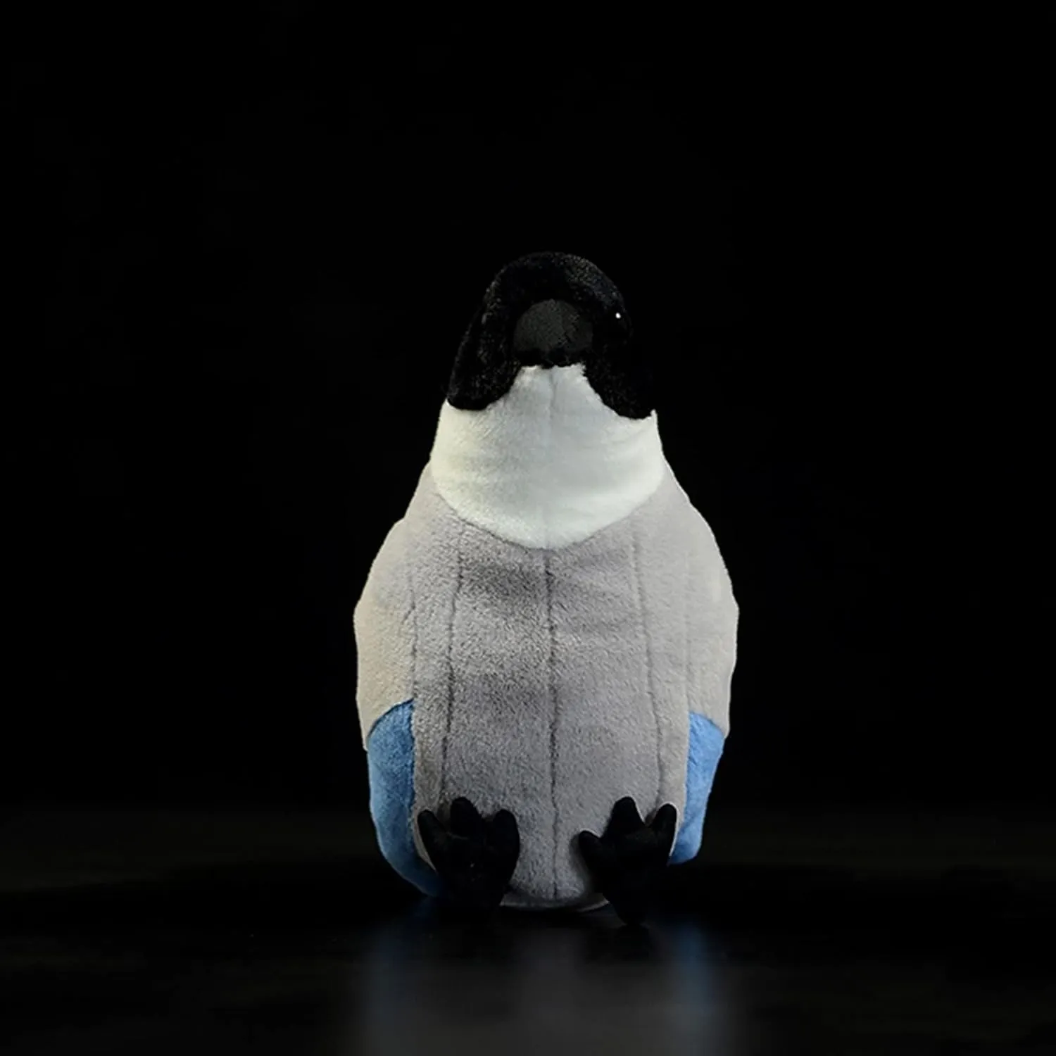 Tiny Heart Simulation Grey Magpie Plush Toy, 7.87inch Realistic Soft Plush Stuffed Animal Doll Cute Children's Home Decor