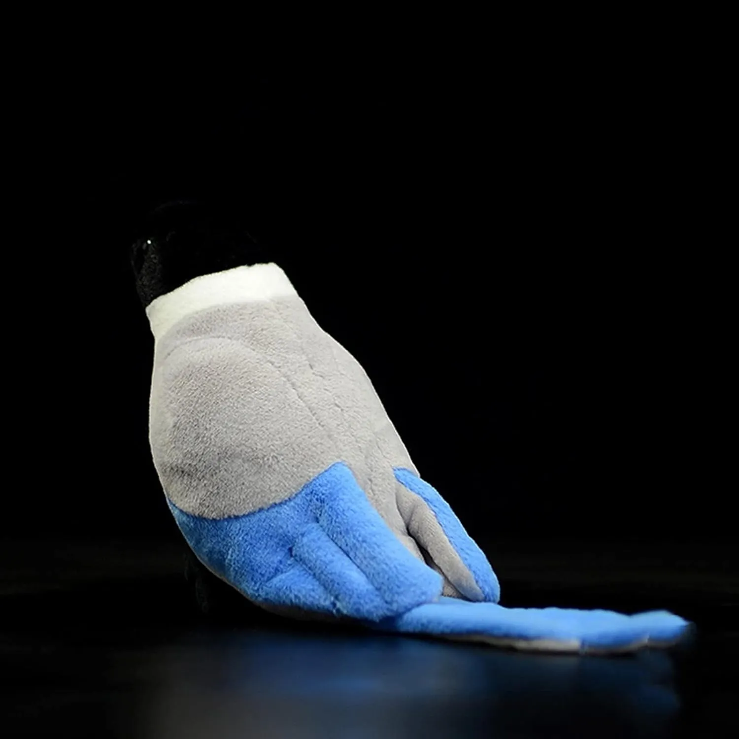 Tiny Heart Simulation Grey Magpie Plush Toy, 7.87inch Realistic Soft Plush Stuffed Animal Doll Cute Children's Home Decor