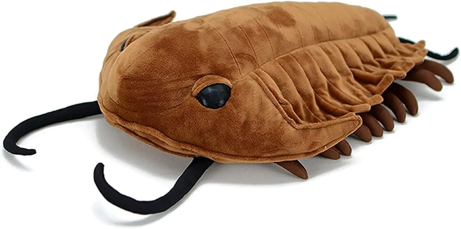 Tiny Heart Simulation Ryder Ridge Trilobite Plush Toy, 15.74inch Super Soft Realistic Trilobite Plush Stuffed Animal Doll Fun Home Decor Children's