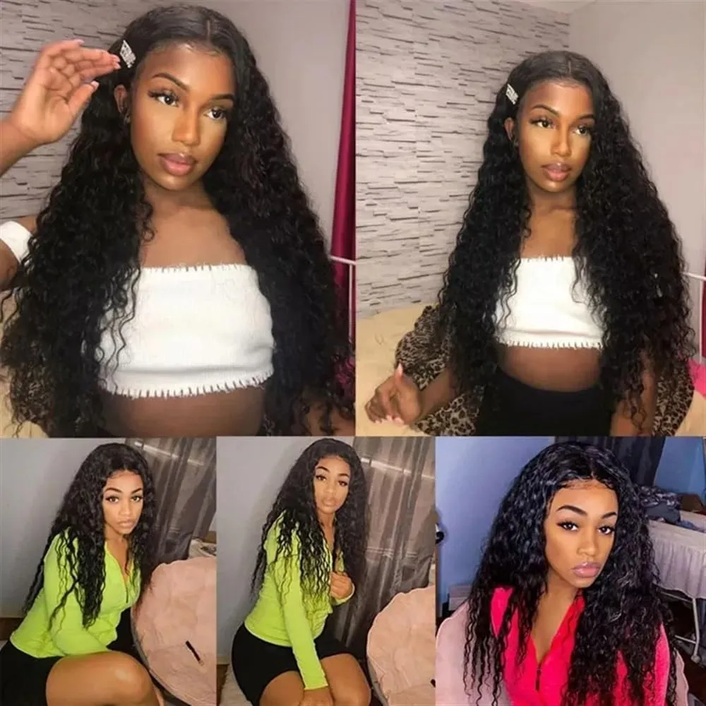 Toppers for Women Curly Human Hair Toppers for Women Brazilian Remy Hair Pieces 8-22 Inch Deep Curly Hair Clip In Swiss Lace Base Hair Topper for Thicking Hair Hair Toppers(8 Inch)