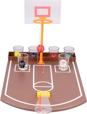 Totority 1 Set Creative Desktop Basketball Drinking Game Prop for Parties Material Easy to Play Entertainment Supplies