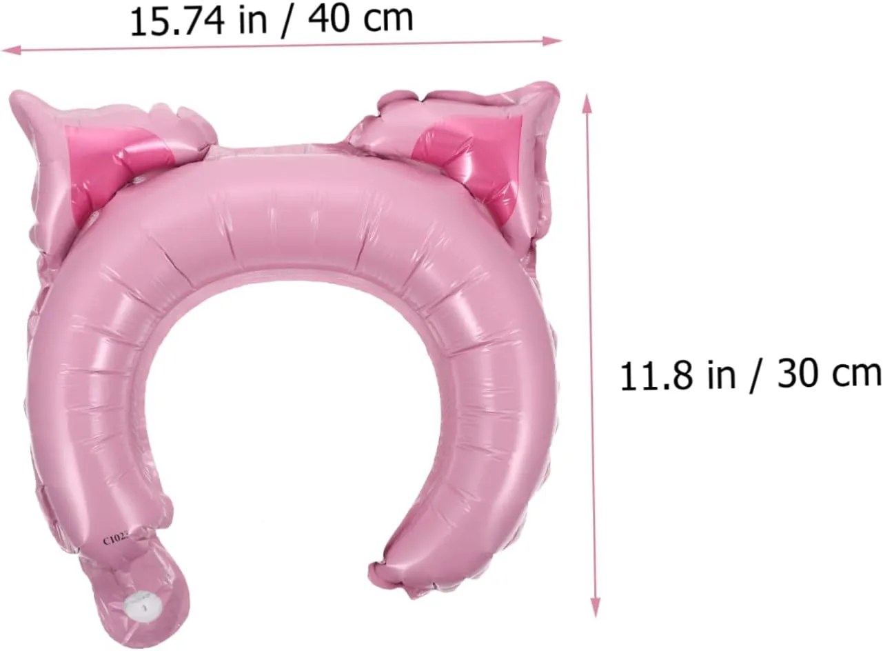 Totority 3sets Party Balloon Headband Animals Inflatable Headband Rabbit Animal Balloons for Kids Fun Decorations 50pcs*3