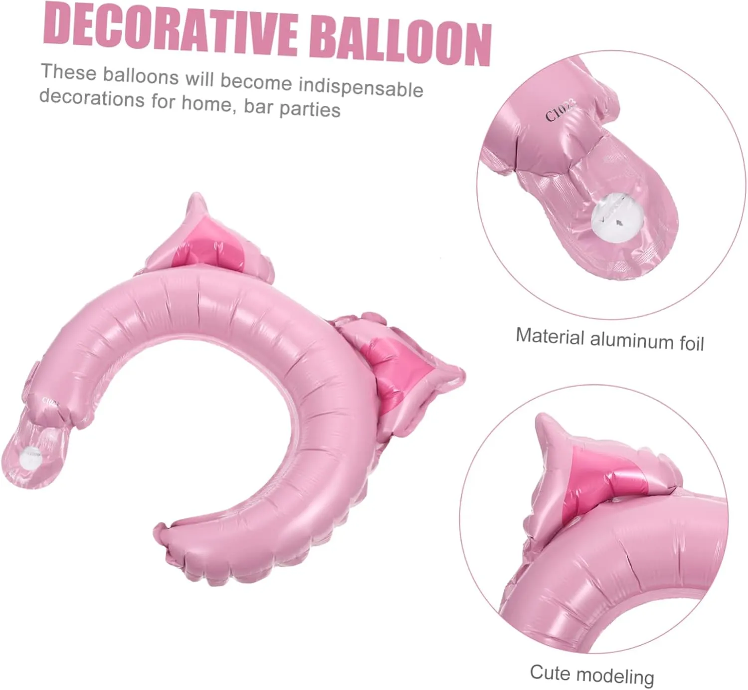 Totority 3sets Party Balloon Headband Animals Inflatable Headband Rabbit Animal Balloons for Kids Fun Decorations 50pcs*3