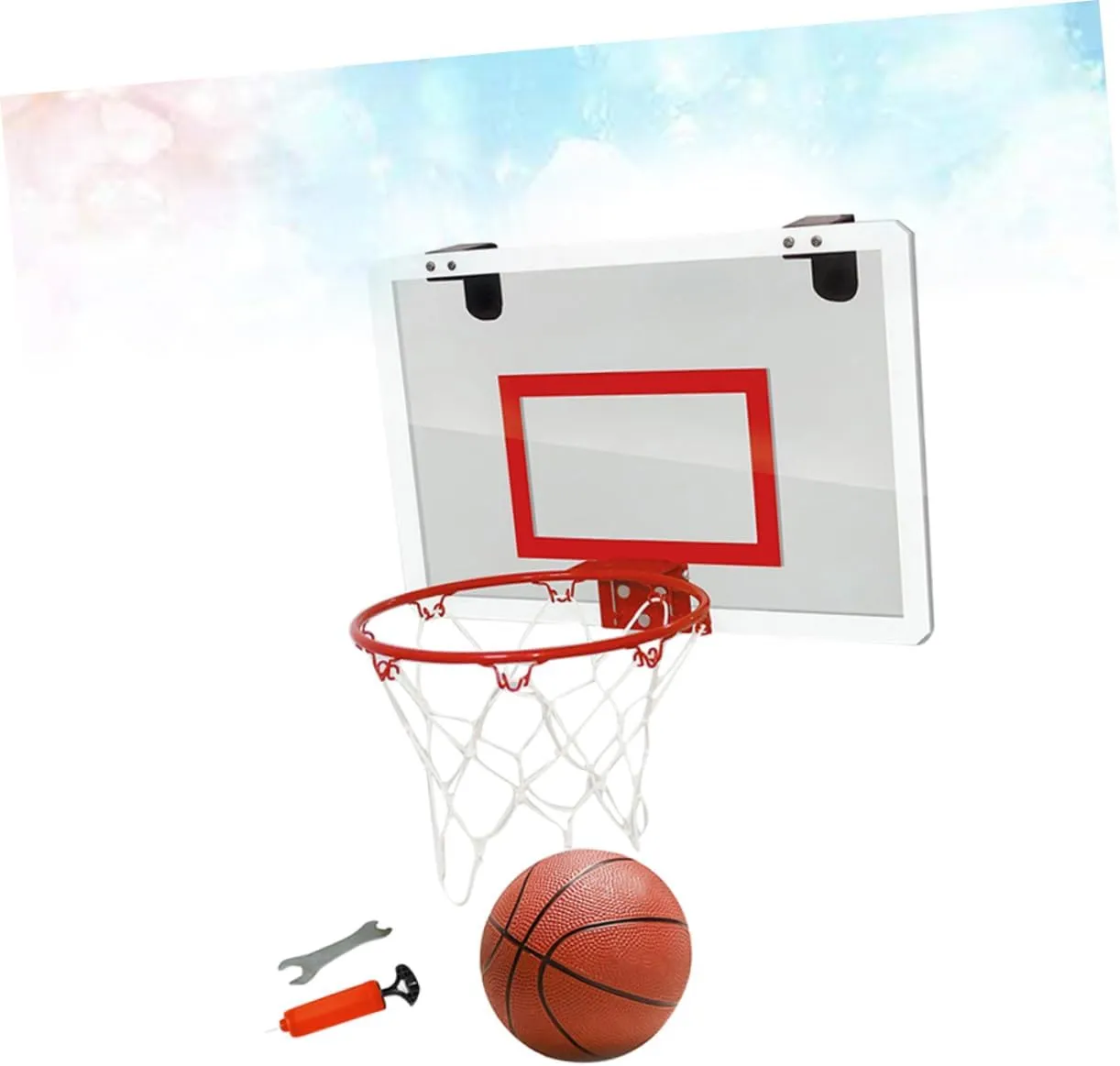 Totority Mini Basketball Set Door Hanging Basketball Board Shooting Plate Basketball Tablero De Basquetbol Puerta Indoor/