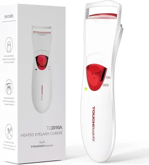 TOUCHBeauty Heated Eye Lashes Curler with Heating Silicone Curling Pad, 24h Long Lasting Battery Powered