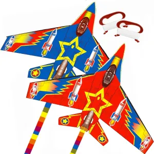 TOY Life - 2 Pack Kites for Kids Easy to Fly - Kites for Adults - Outdoor Games and Activities Large Kites for Kids Ages 4-8 - Kids Kite for Beach - Giant Easy Fly Plane Kites