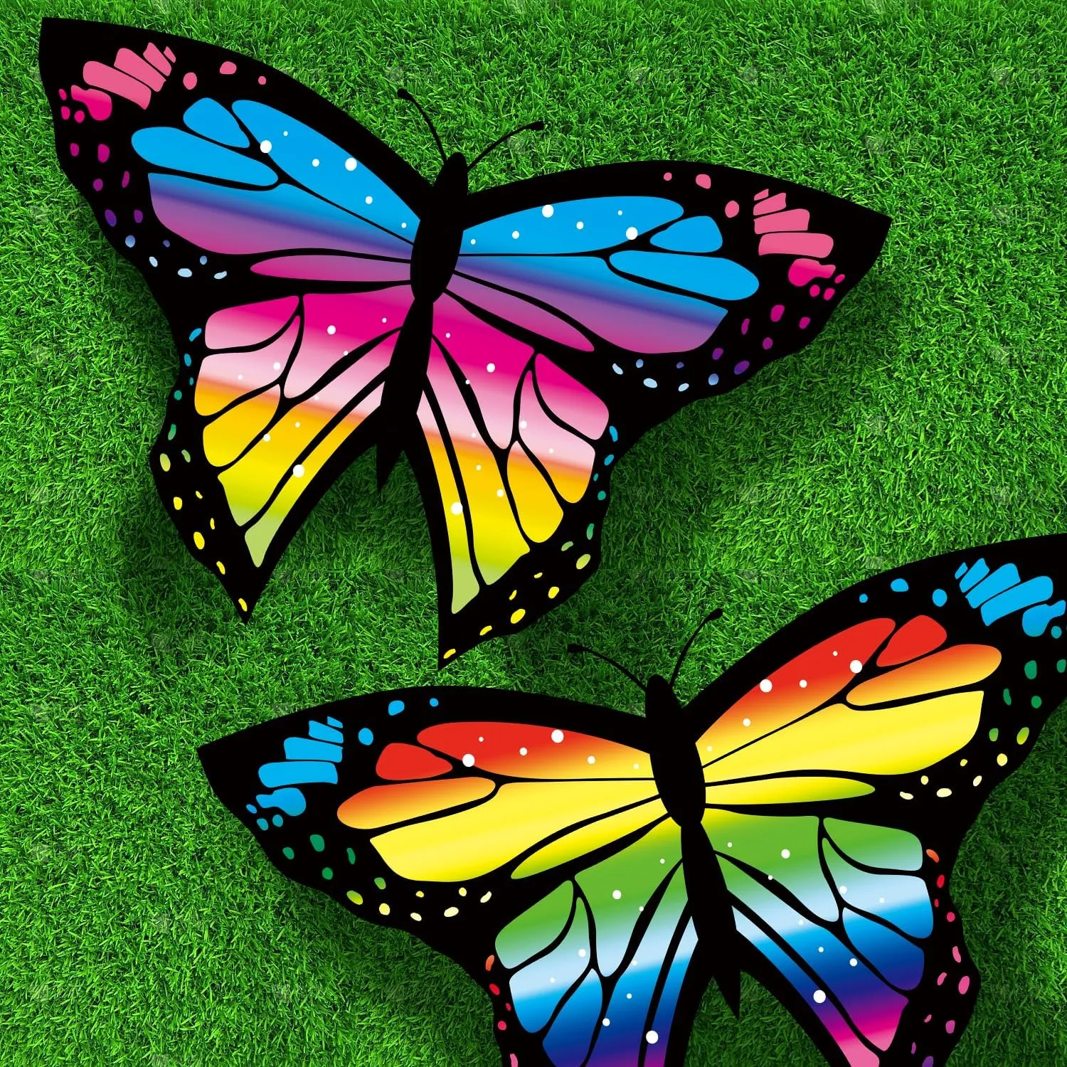 TOY Life Butterfly Kites for Kids & Adults, 56.2" x 29.9" Large Kite for Kids Ages 4-8, Easy to Fly for Beginners with 280ft String, Beach Kites for Outdoor Activities & Family Trip
