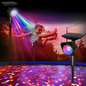 Trampoline Lights Solar Powered, 2 Brightness Levels, Outdoor Waterproof Trampoline Accessories LED Lights for Trampolines of 10Ft, 12Ft, 13Ft, 14Ft, 15Ft, and 16Ft, Ideal Gift for Children