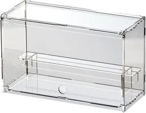Transparent Display Case Figure Display Storage with Shelf Stackable Stable Dustproof Car Model Display Box for Bedroom Study