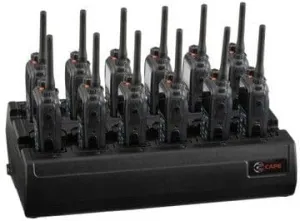 Twelve Bay Rapid Desk Charger for Kenwood ProTalk TK-3307M2 Rechargeable Two Way Radio (Built-in Power Supply)