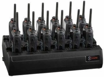 Twelve Bay Rapid Desk Charger for Hytera (HYT) PD782 Rechargeable Two Way Radio (Built-in Power Supply)
