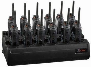 Twelve Bay Rapid Desk Charger for Hytera (HYT) PT580H Rechargeable Two Way Radio (Built-in Power Supply)