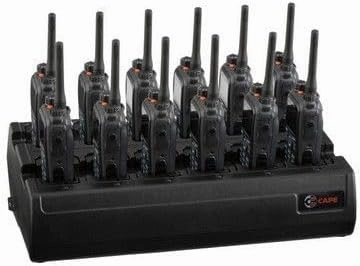 Twelve Bay Rapid Desk Charger for Kenwood TK-4300 Rechargeable Two Way Radio (Built-in Power Supply)