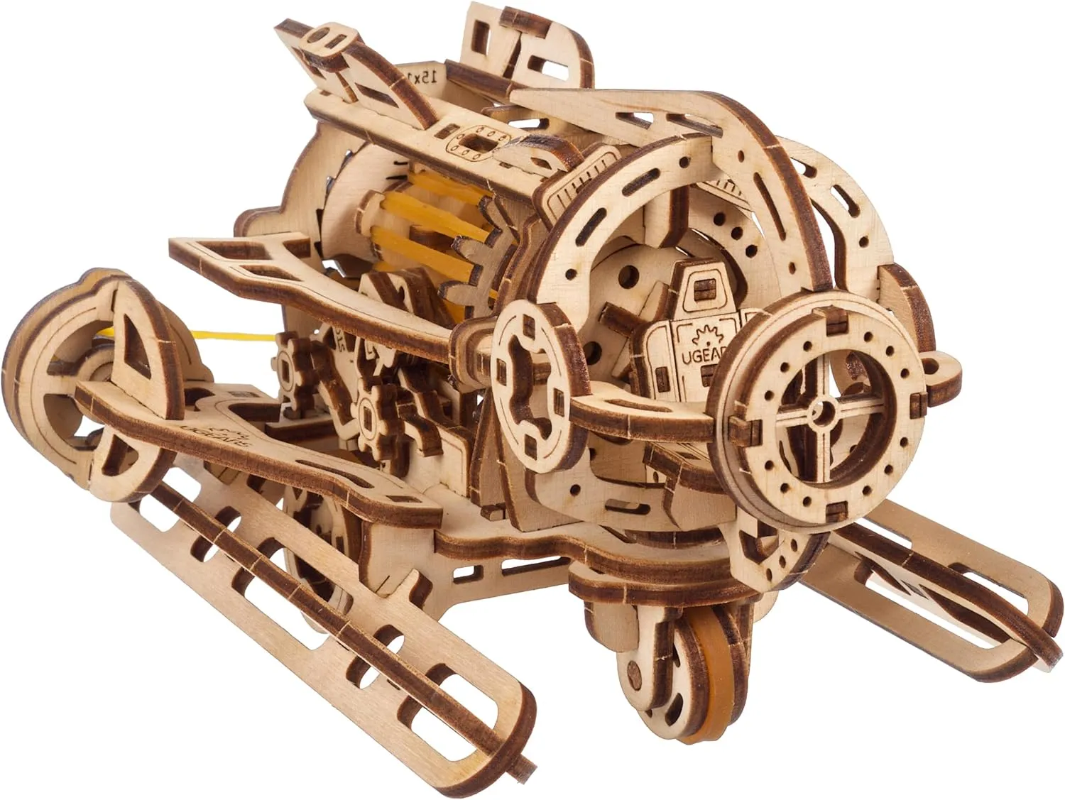 UGEARS 3D Wooden Puzzles for Adults - Steampunk Submarine Wooden Model Kit – Mechanical Puzzle Model Building Kits - DIY Kits for Adults for Maritime Enthusiasts Gifts for Puzzle Lovers - 200 Pcs