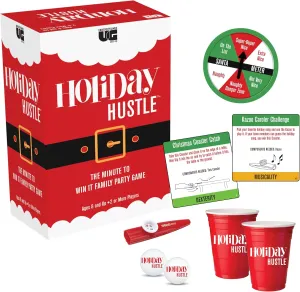 University Games, Holiday Hustle Team Challenge Game with Five Categories, for 4 or More Players