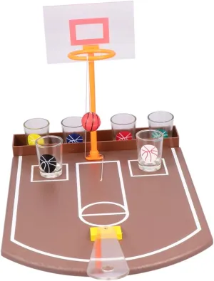 UPKOCH 1set Creative Desktop Basketball Drinking Toy Prop for Entertaining Games Design Easy to Play for Parties and Gatherings