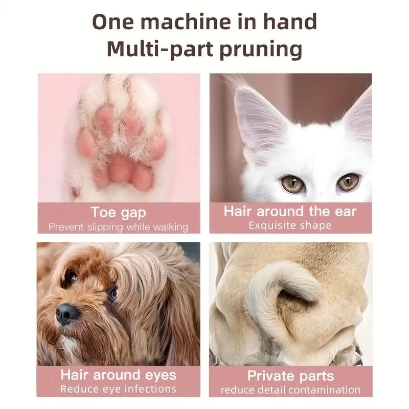 USB Rechargeable LED Pet Paw Trimmer