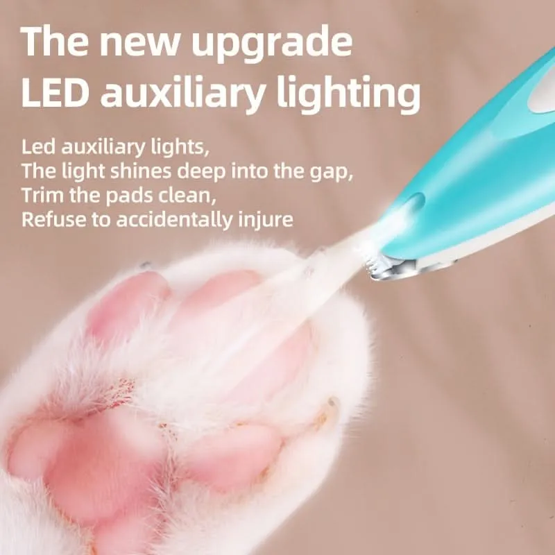USB Rechargeable LED Pet Paw Trimmer